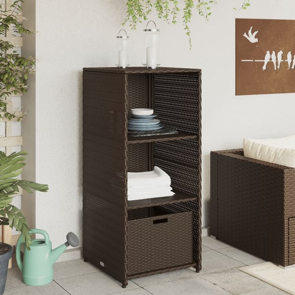 vidaXL Putekasse brun 50x55x115 cm polyrotting