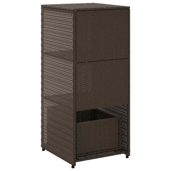 vidaXL Putekasse brun 50x55x115 cm polyrotting