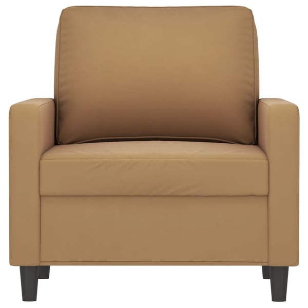 vidaXL lænestol 60 cm velour brun