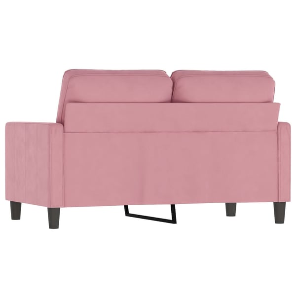 vidaXL 2-personers sofa 120 cm fløjl lyserød