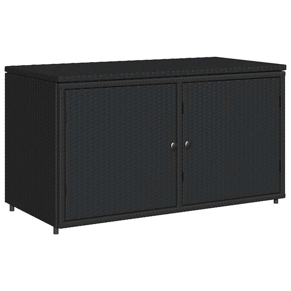 vidaXL Putekasse svart 110x55x60,5 cm polyrotting