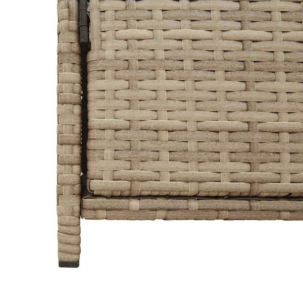 vidaXL Trädgårdsskåp beige 83x45x76 cm konstrotting