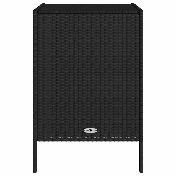 vidaXL opbevaringsskab til haven 55x59x80 cm polyrattan sort