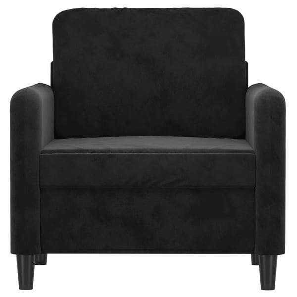 vidaXL Fåtölj Svart 60 cm sammet