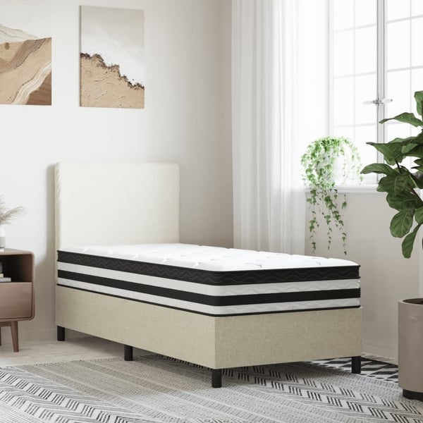 vidaXL springmadras med pocketfjedre 90x190 cm medium