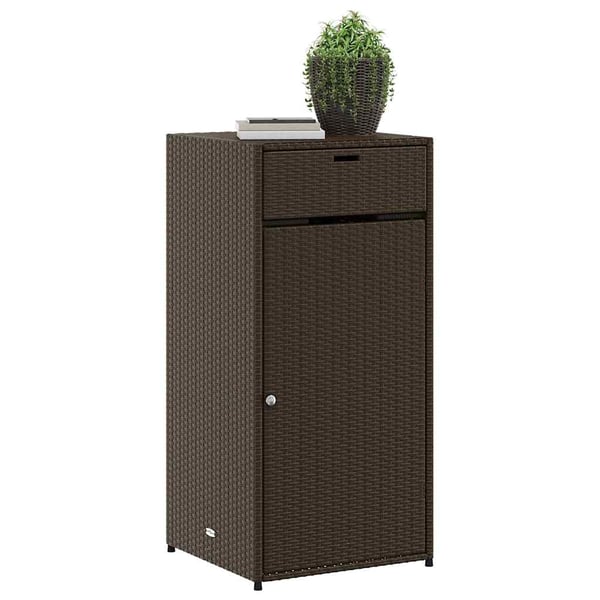 vidaXL Putekasse brun 55x55x111 cm polyrotting