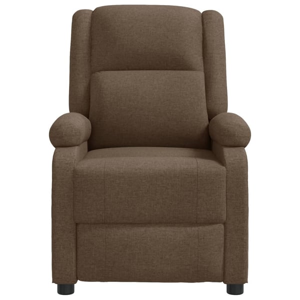 vidaXL Massagefåtölj brun tyg