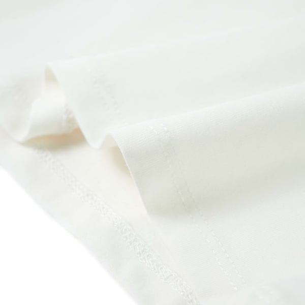 vidaXL T-shirt til børn str. 140 med flæser hvid