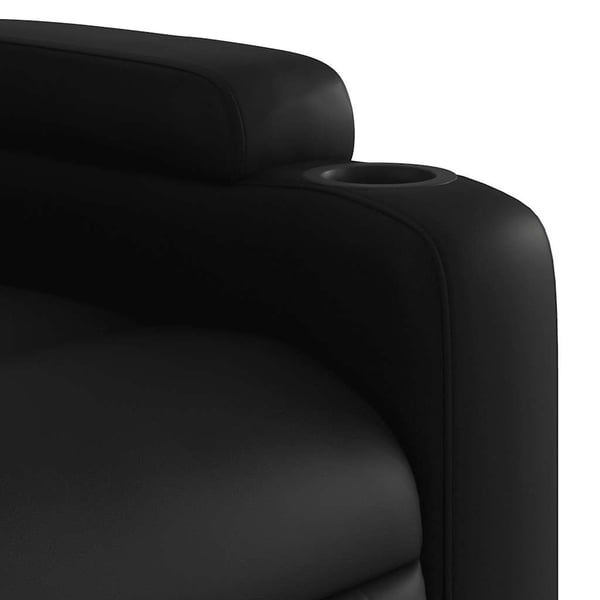 vidaXL massagestol med løftefunktion kunstlæder sort
