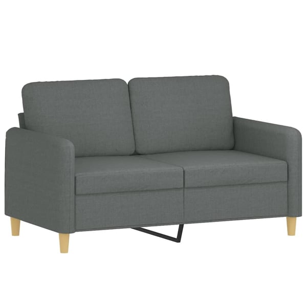 vidaXL sofasæt 4 dele med puder stof mørkegrå