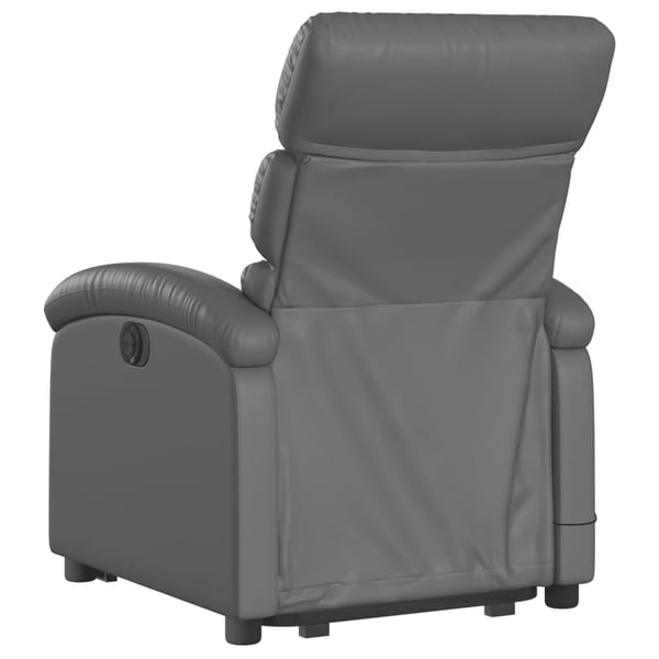 vidaXL løftestol med massagefunktion kunstlæder grå