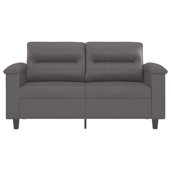 vidaXL 2-personers sofa 120 cm kunstlæder grå