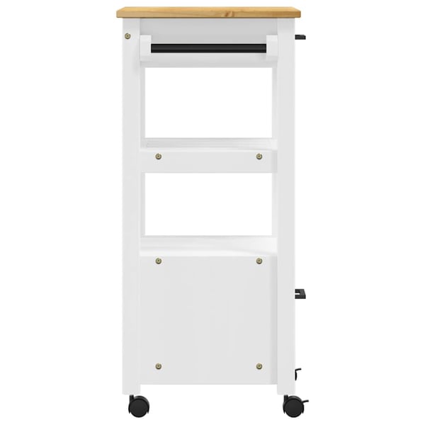 vidaXL Kjøkkenvogn MONZA 48x40x88,5 cm heltre furu