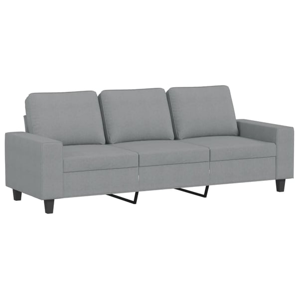 vidaXL sofasæt 4 dele stof lysegrå
