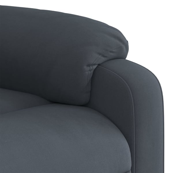 vidaXL massagestol velour mørkegrå