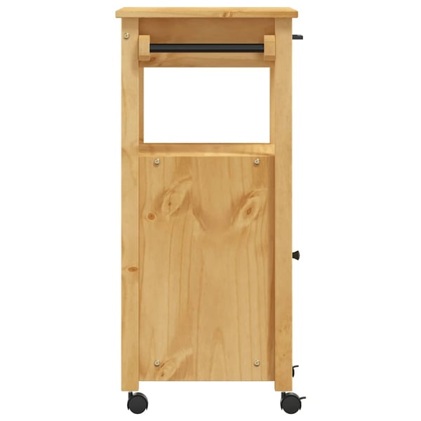 vidaXL Kjøkkenvogn MONZA 48x40x88,5 cm heltre furu
