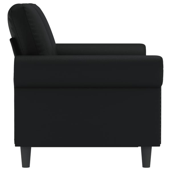 vidaXL 2-personers sofa 120 cm kunstlæder sort