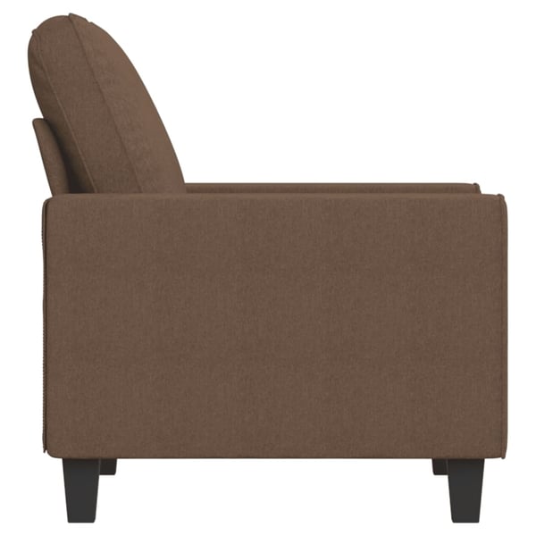 vidaXL lænestol 60 cm stof brun