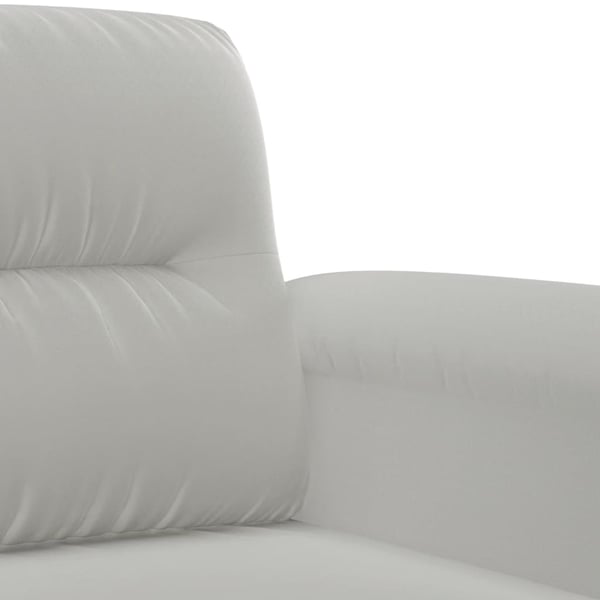 vidaXL sofasæt 3 dele med puder mikrofiberstof lysegrå
