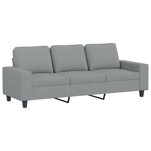 vidaXL 3-personers sofa 180 cm stof lysegrå