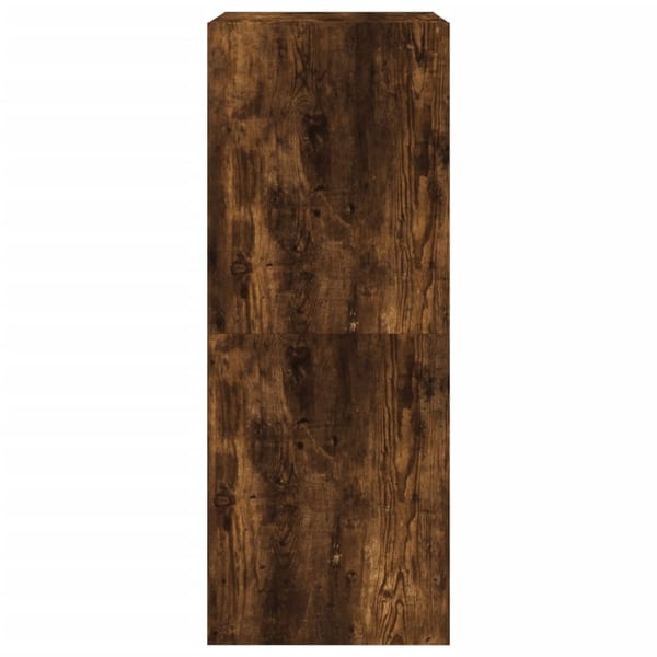 vidaXL Skoskap med 2 vippeskuffer røkt eik 80x42x108 cm