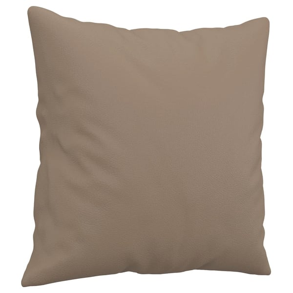 vidaXL 2-personers sofa med pyntepuder 140 cm kunstlæder cappuccino