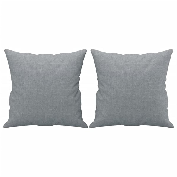 vidaXL sofasæt 2 dele med puder stof lysegrå