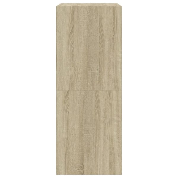 vidaXL Skoskap med 2 vippeskuffer sonoma eik 80x42x108 cm