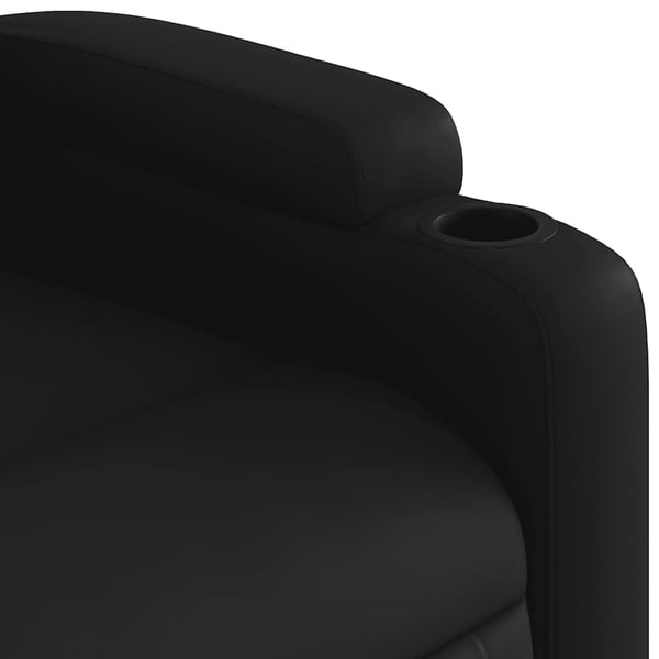 vidaXL løftestol med massagefunktion kunstlæder sort