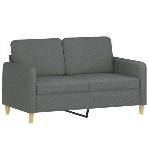 vidaXL sofasæt 3 dele med puder stof mørkegrå