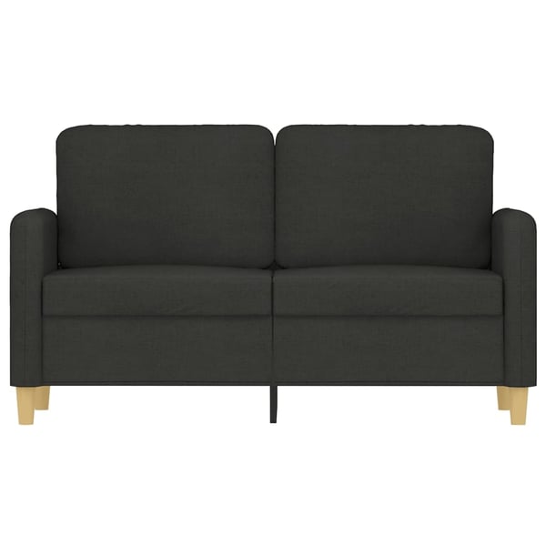 vidaXL 2-personers sofa 120 cm stof sort
