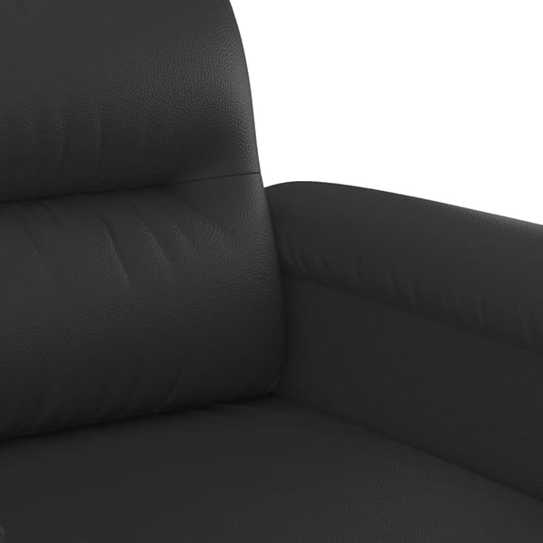 vidaXL 2-personers sofa 120 cm kunstlæder sort
