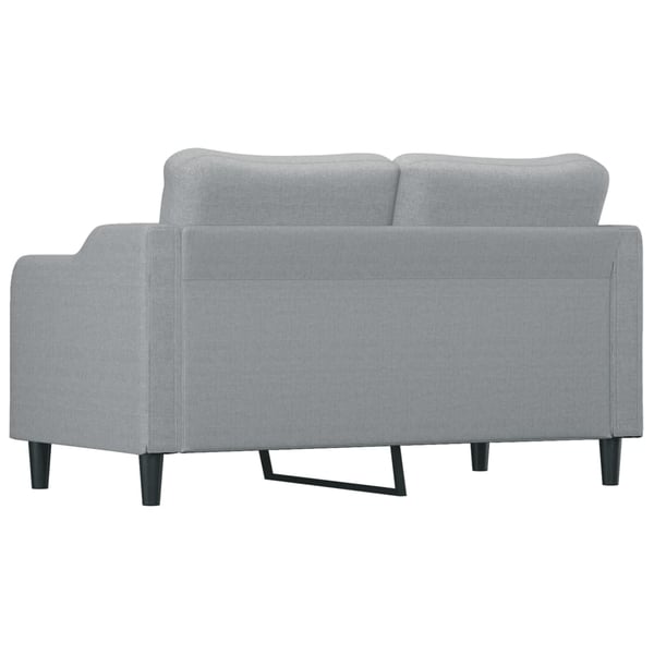 vidaXL 2-sitssoffa ljusgrå 140 cm tyg