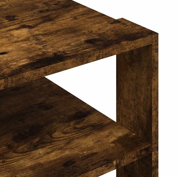 vidaXL sofabord 58x58x40 cm konstrueret træ røget egetræsfarve