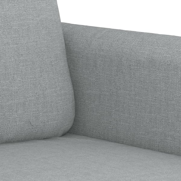 vidaXL 2-sitssoffa ljusgrå 120 cm tyg