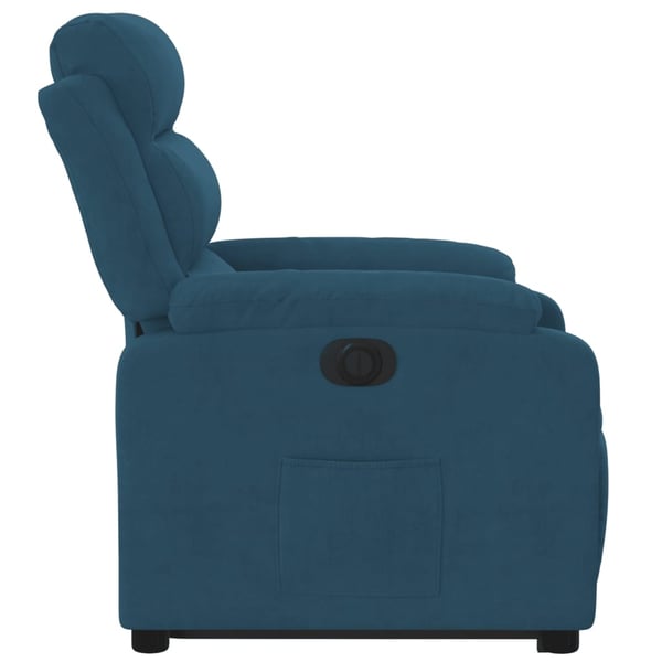 vidaXL løftestol velour blå
