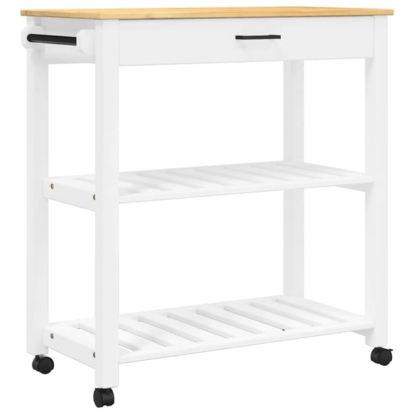 vidaXL Kjøkkenvogn MONZA 84x40x88,5 cm heltre furu