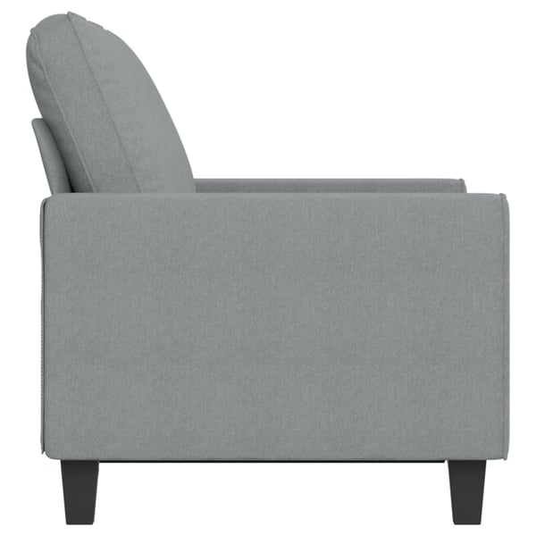 vidaXL 2-sitssoffa ljusgrå 120 cm tyg