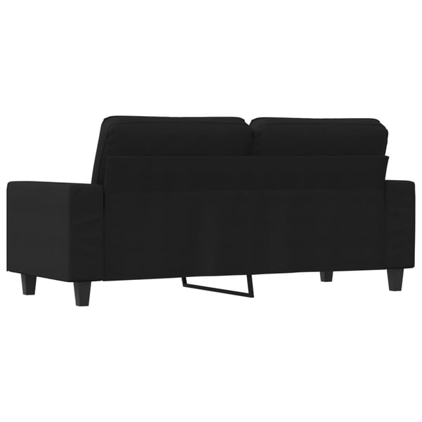 vidaXL 2-sitssoffa svart 140 cm tyg
