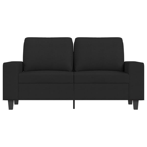 vidaXL 2-personers sofa 120 cm stof sort