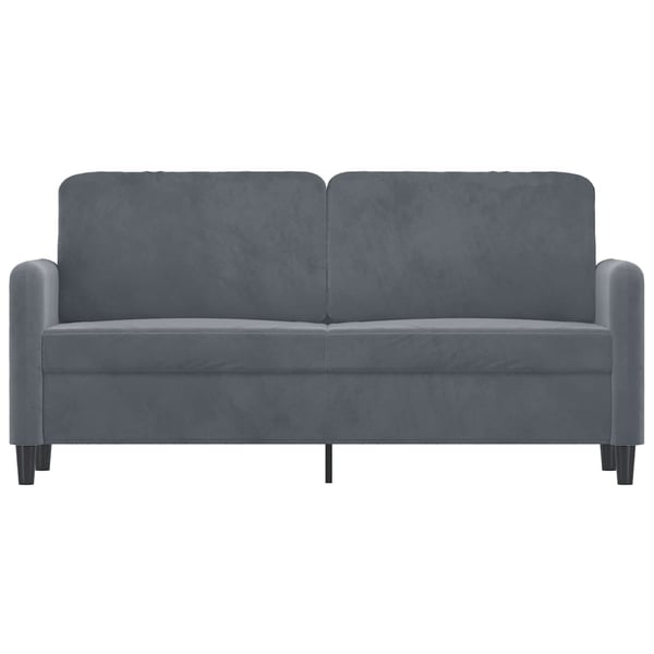 vidaXL 2-personers sofa 140 cm fløjl mørkegrå