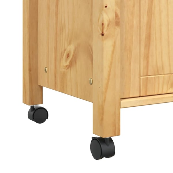 vidaXL Kjøkkenvogn MONZA 60x40x88,5 cm heltre furu