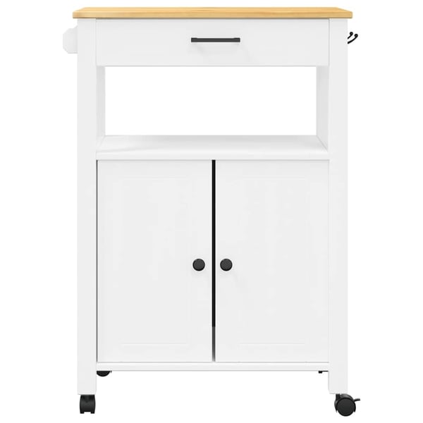 vidaXL Kjøkkenvogn MONZA 60x40x88,5 cm heltre furu