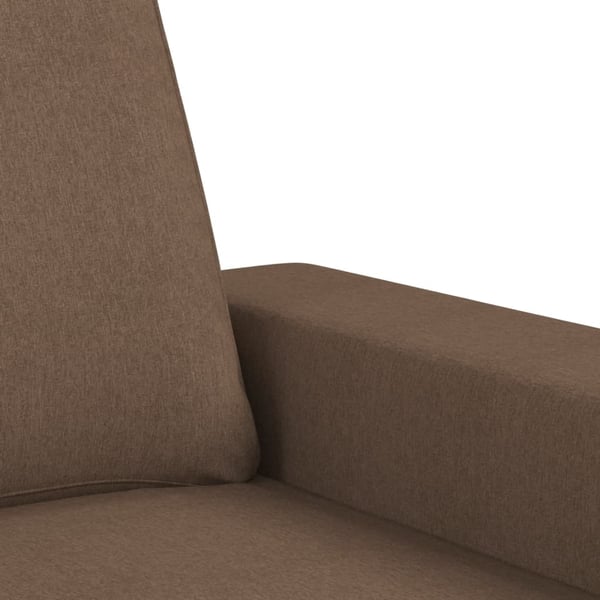vidaXL sofastol med fodskammel 60 cm stof Brun