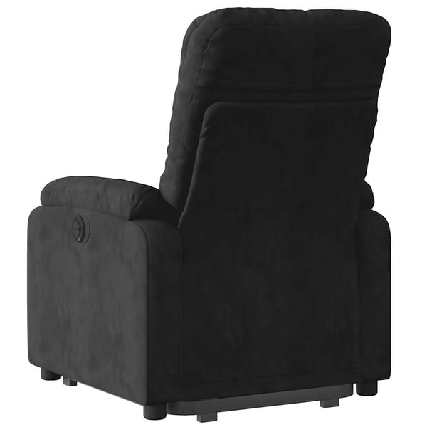 vidaXL massagestol med løftefunktion mikrofiberstof sort