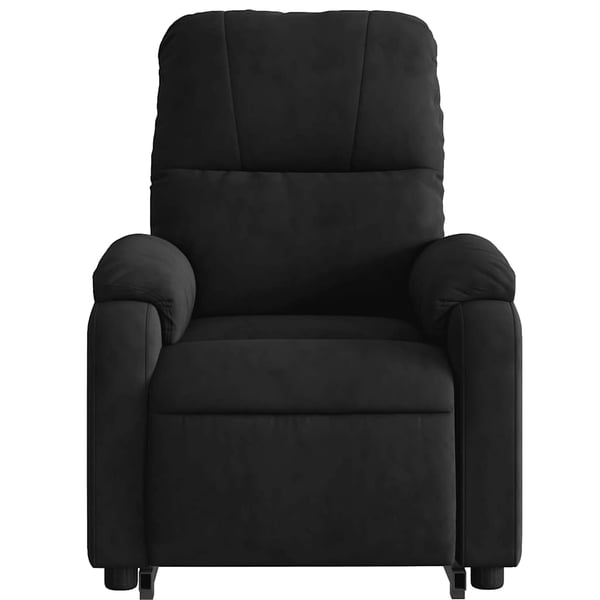 vidaXL massagestol med løftefunktion mikrofiberstof sort