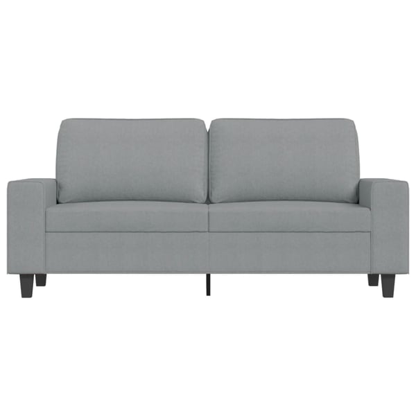 vidaXL 2-sitssoffa ljusgrå 140 cm tyg