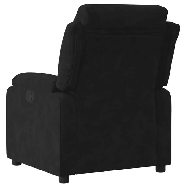 vidaXL Reclinerfåtölj svart sammet