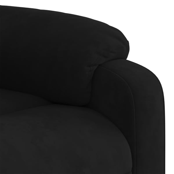 vidaXL Reclinerfåtölj svart sammet