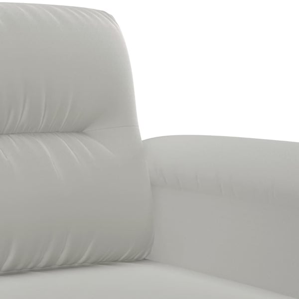 vidaXL sofasæt 3 dele med puder mikrofiberstof lysegrå